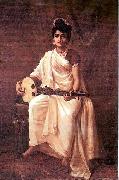 Raja Ravi Varma Malabar Lady oil painting on canvas